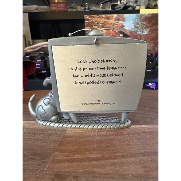 Hallmark Special Dog Keepsake Ornament Metal Pet Photo Picture Holder 2003 TV - Picture 4 of 5